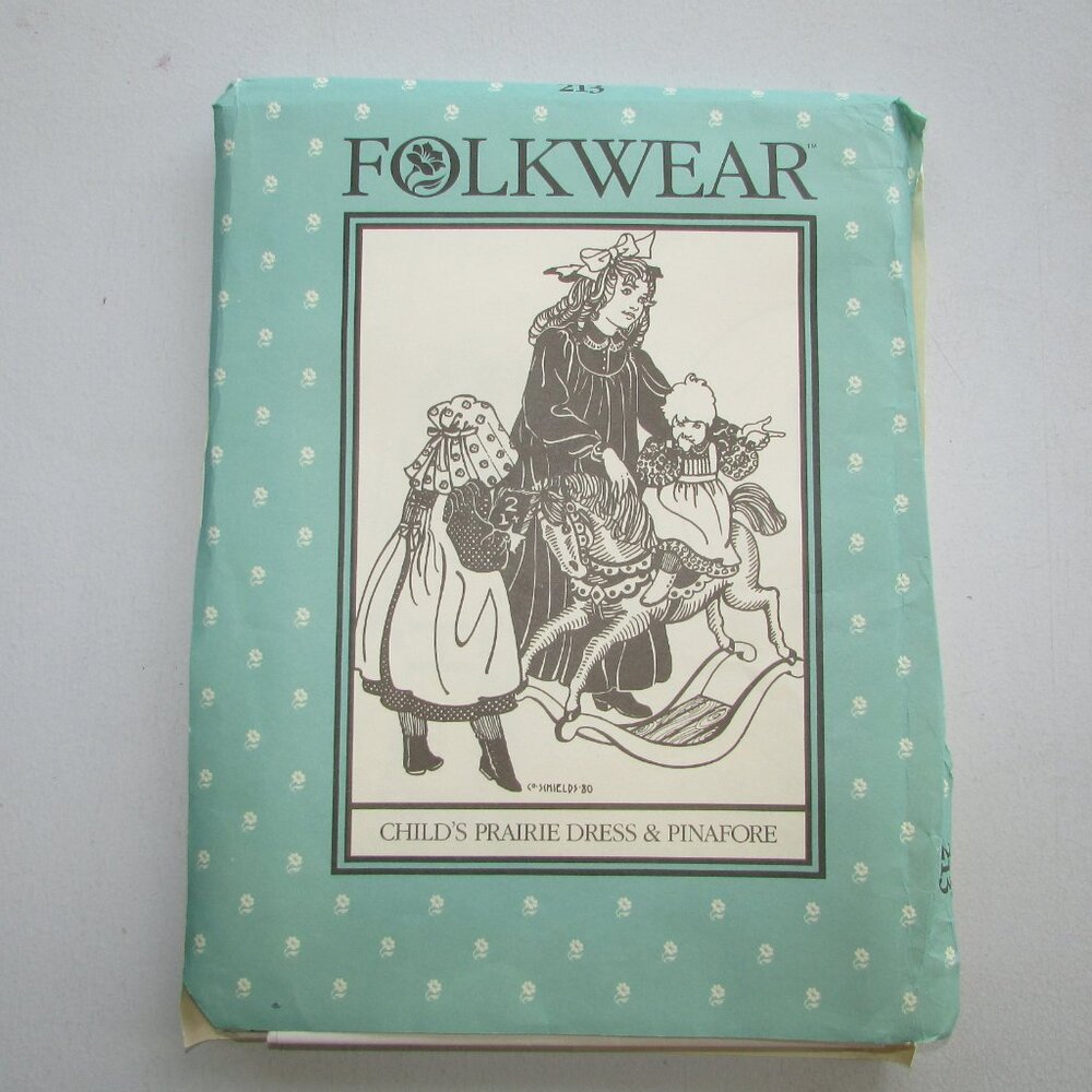 Folkwear Child's Prairie Dress and Pinafore Sewing Pattern - UNCUT